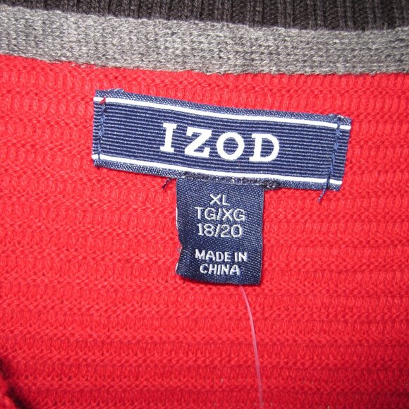 NWT Izod Kids Red crew neck sweater XL boys - Picture 5 of 11